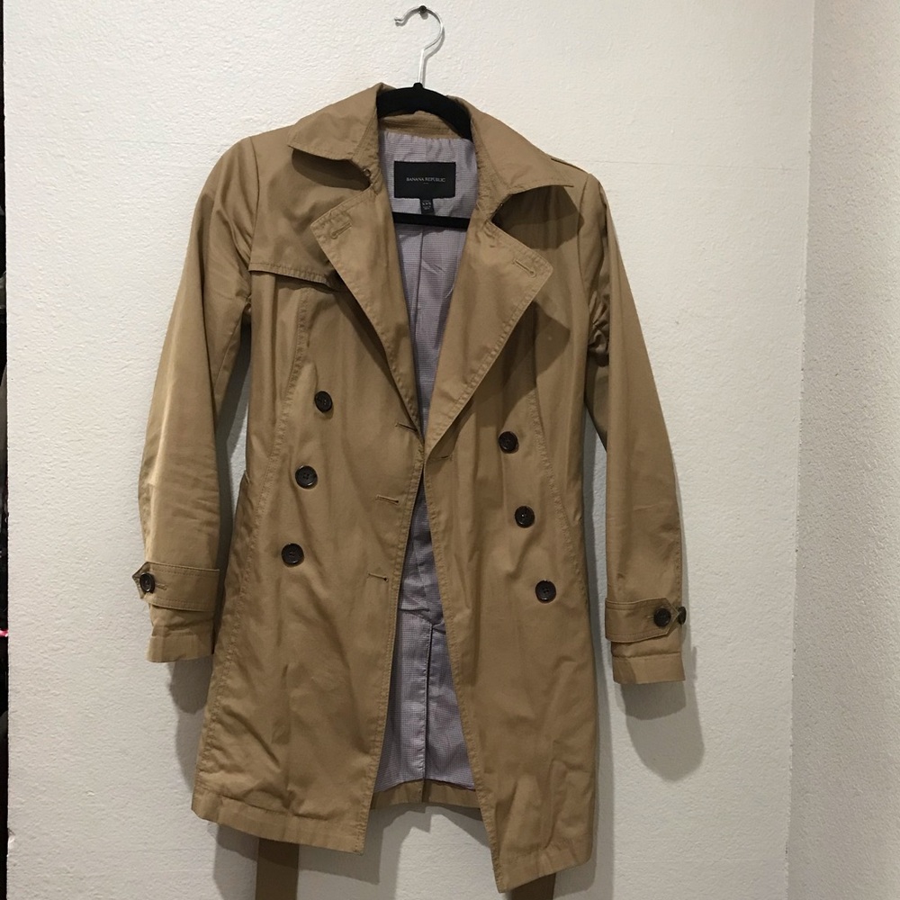 Banana Republic size XXS Tan trench coat